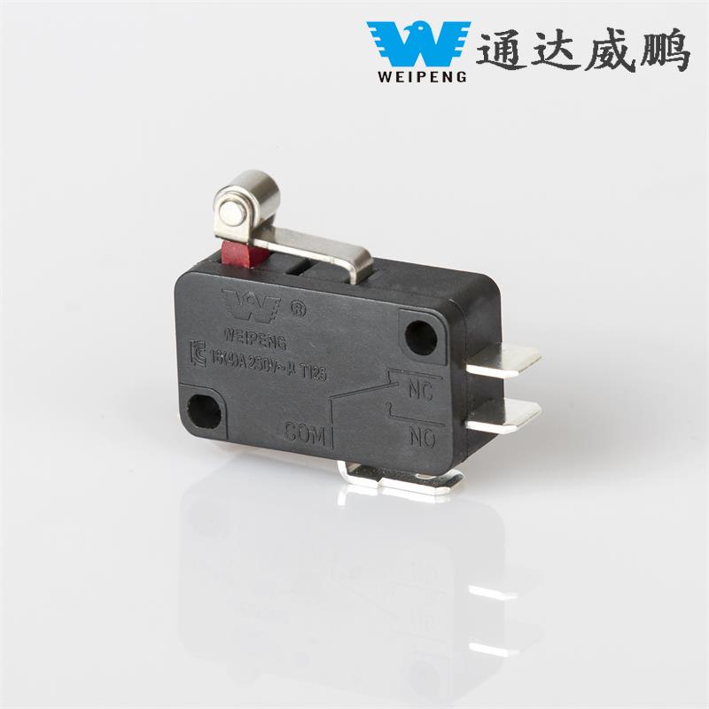 16A 3-پن سیلف ری سیٹ سلور رابطہ صنعتی آلات مائیکرو سوئچ