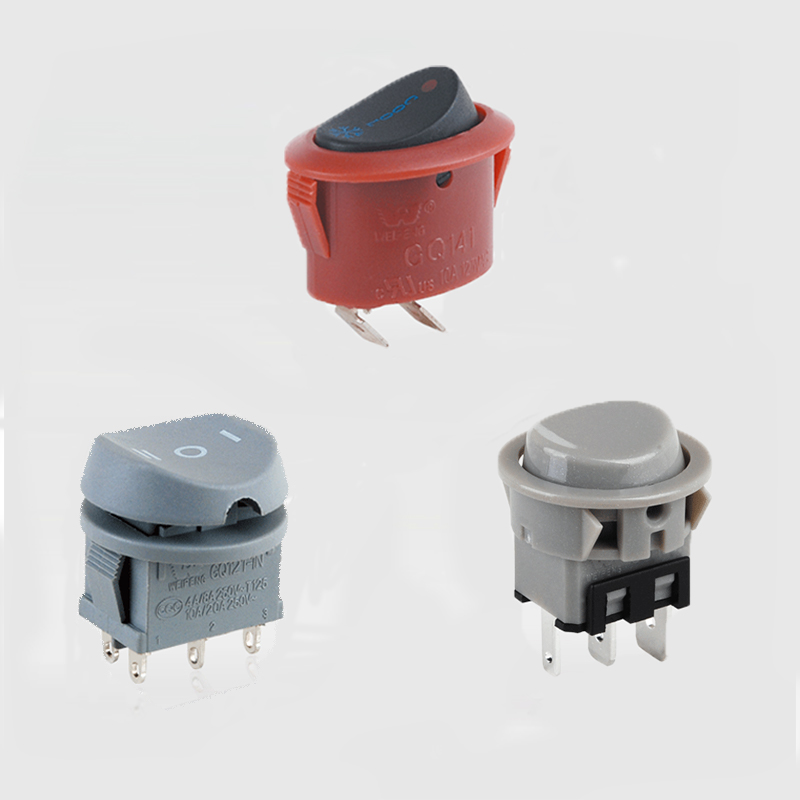 آن/آف راؤنڈ راکر سوئچ 2pin/3pin