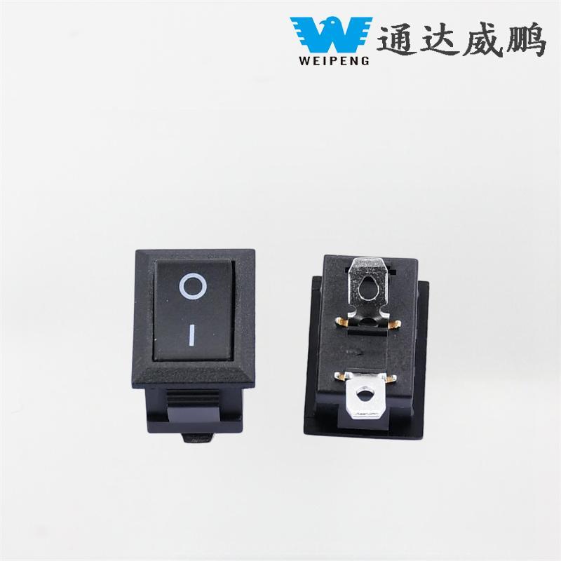 Kcd115*21mm سلینٹڈ ایج بینٹ لیگ ٹو پوزیشن 6A پاور راکر سوئچ