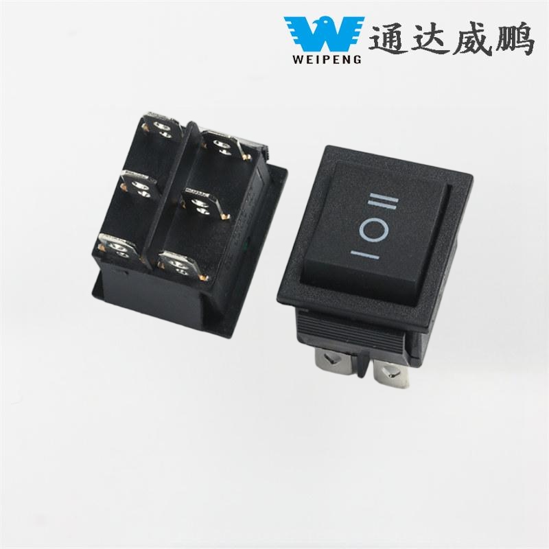 KCD4 راکر سوئچ 31*25mm سلور رابطے 16A 250V