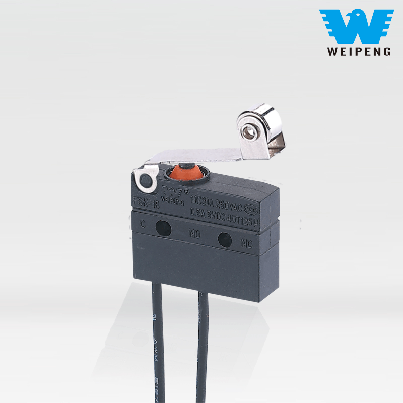 تاروں اور لیورز کے ساتھ واٹر پروف مائکرو سوئچ