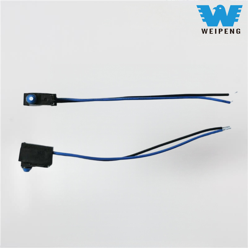 واٹر پروف پن ٹائپ پش بٹن مائیکرو سوئچ لیڈز کے ساتھ